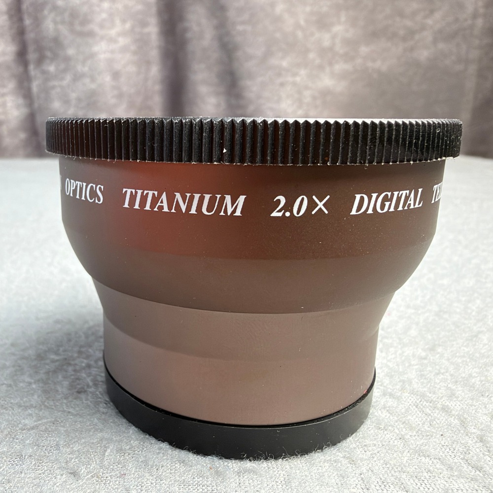 Vision Optics Titanium 2.0X Digital Tele Lens 58mm Made in Japan Brown
